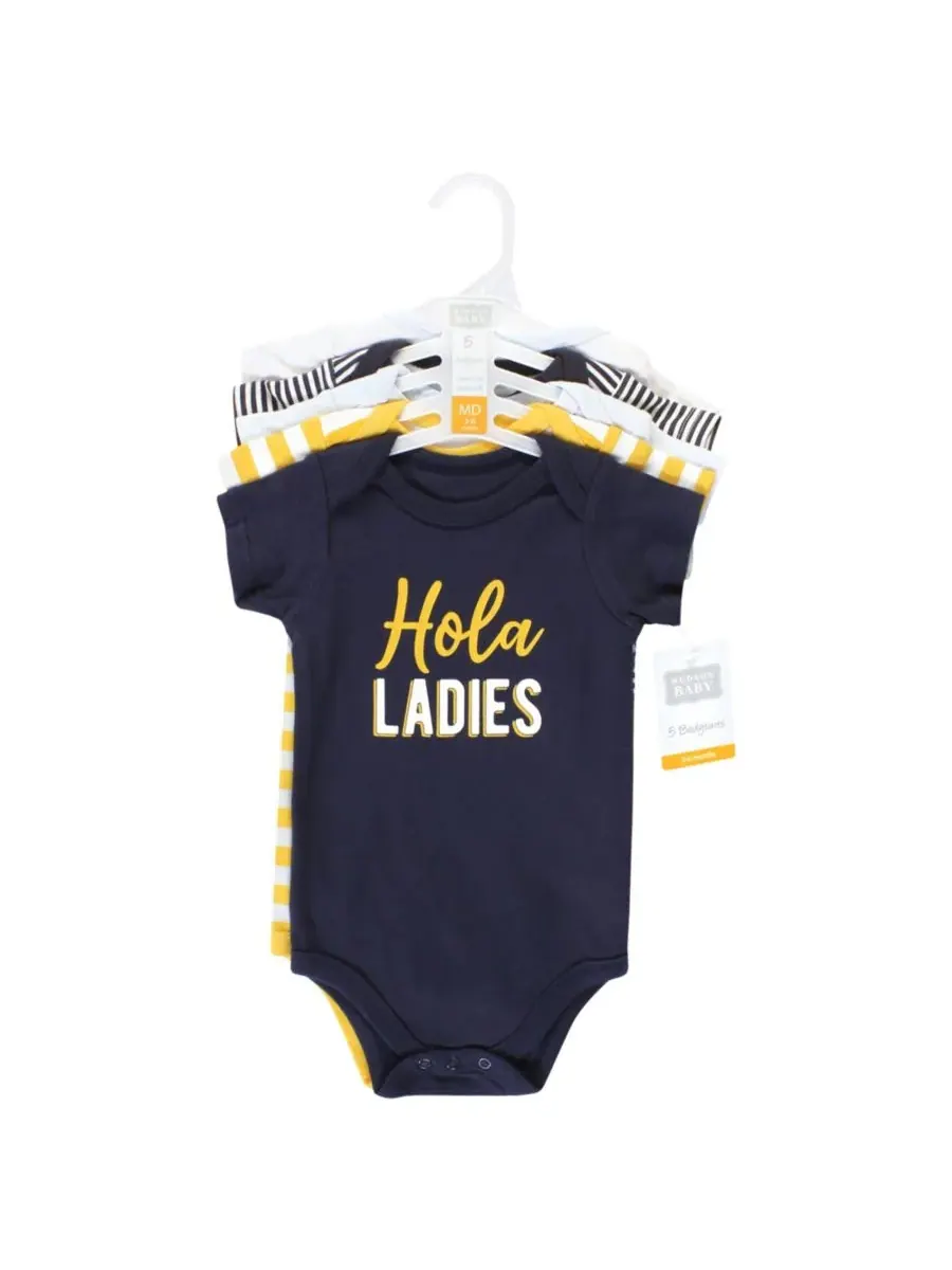 Комплект из 5 хлопковых боди Essential Hudson Baby, Hola Ladies 5-Pack — изображение 2 из 7