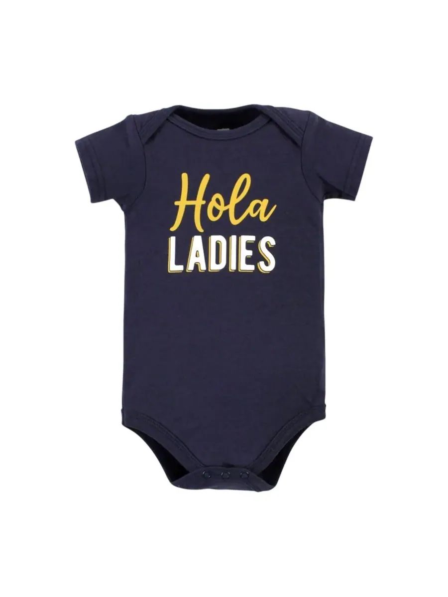 Комплект из 5 хлопковых боди Essential Hudson Baby, Hola Ladies 5-Pack — изображение 3 из 7