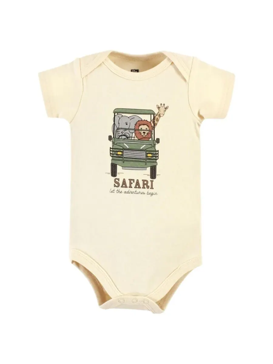 Хлопковый боди, брюки и обувь, комплект из 3 предметов, Tree Rex Hudson Baby, Going On Safari Short — изображение 4 из 5