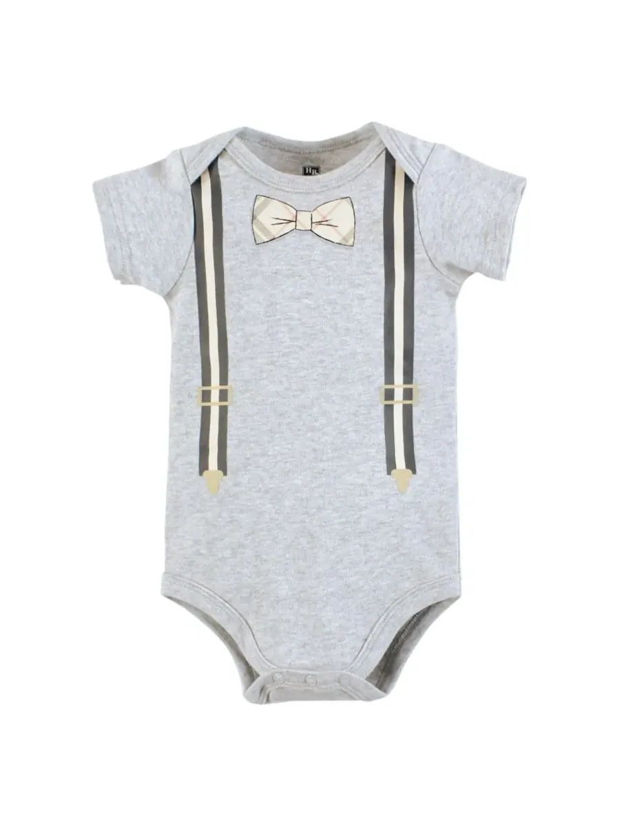 Хлопковый боди, брюки и обувь, комплект из 3 предметов, Tree Rex Hudson Baby, Plaid Bow Tie — изображение 3 из 5