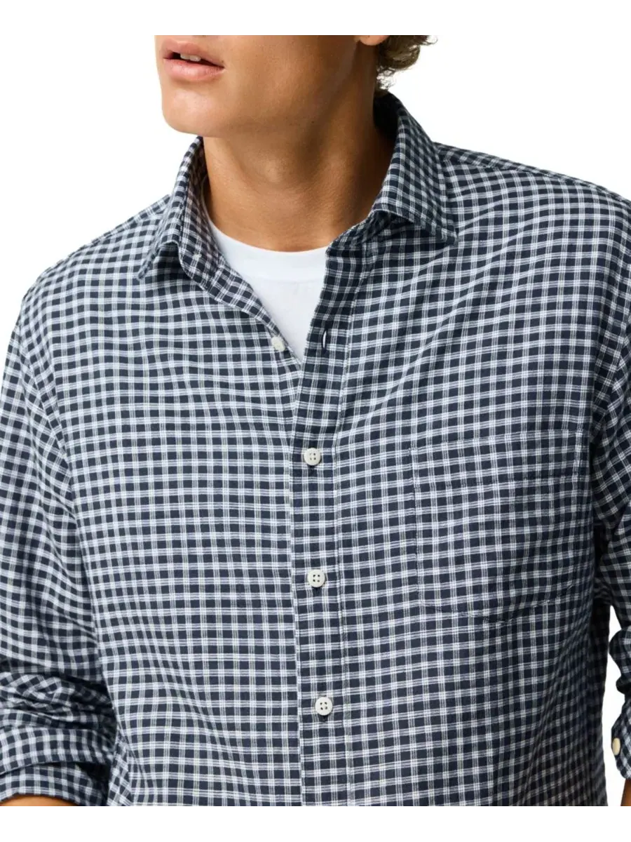 Рубашка Mckerrow Slim Fit Cotton Linen Rodd & Gunn — изображение 3 из 6, королевский