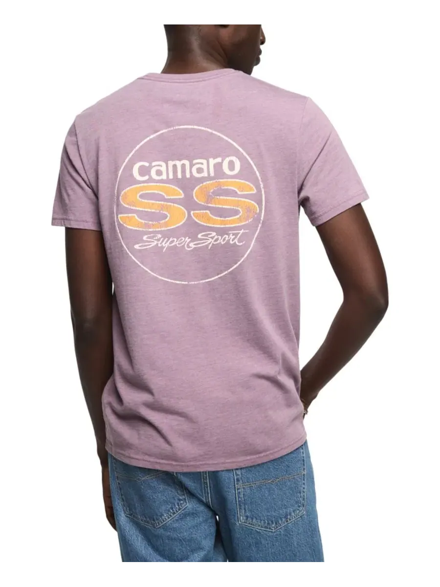 Футболка классического кроя с принтом Camaro Super Sport Logo Lucky Brand — изображение 1 из 4, черный