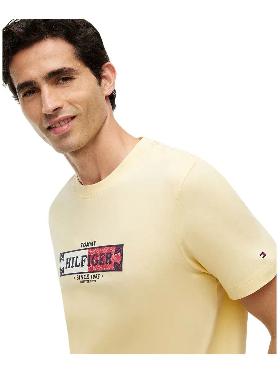 Футболка с принтом Small Graphic Tommy Hilfiger — изображение 3 из 4, зеленый