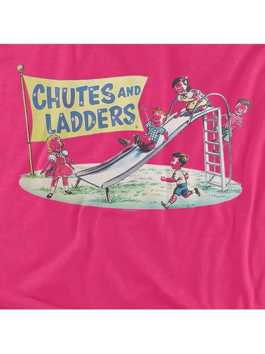 Футболка с принтом Chutes And Ladders Old School Logovision — изображение 3 из 3, розовый
