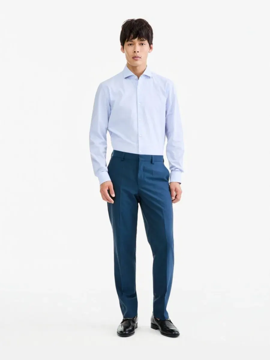 Брюки классические с зауженным кроем Modern-Fit Hugo Boss