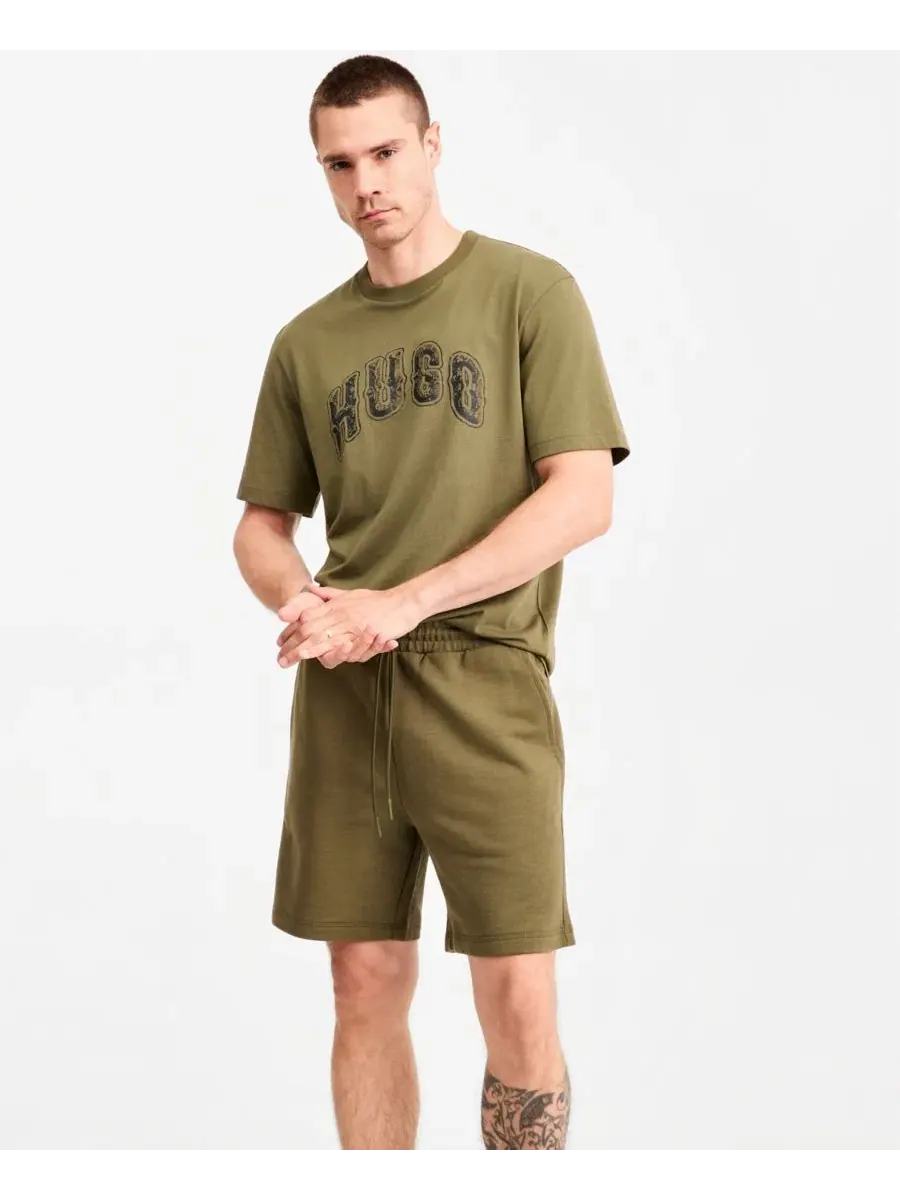 Футболка с графическим принтом Nerpient Graphic Crewneck Hugo Boss — изображение 2 из 4, зеленый