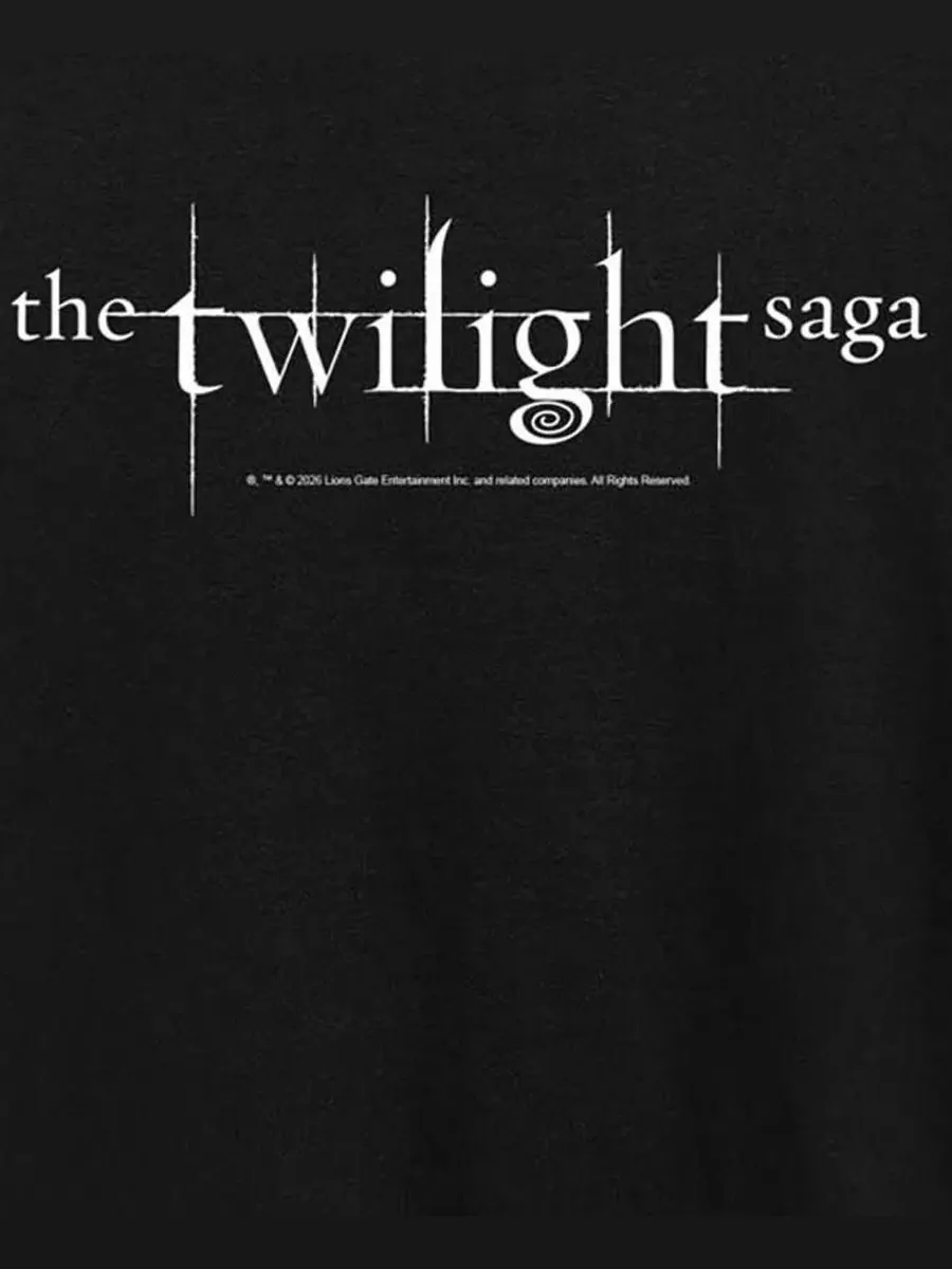 Футболка с принтом Twilight Saga Logo Plus Size Hybrid Apparel — изображение 3 из 3, черный