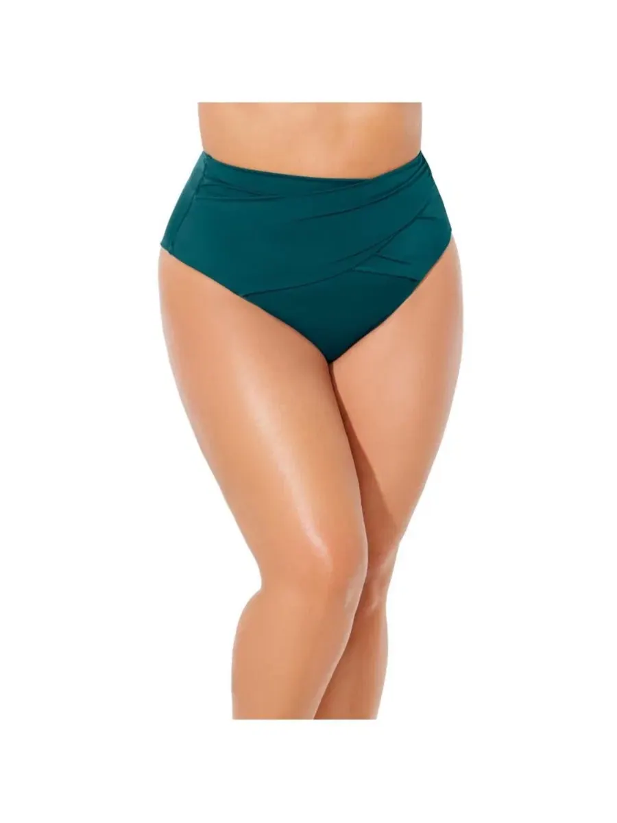 Плавки бикини с высокой талией и скруткой Mediterranean Swimsuits for All — изображение 1 из 3, мульти
