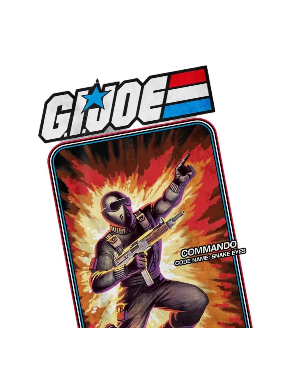 Футболка с принтом Snake Eyes Hashbro+ Hasbro+ — изображение 3 из 3, приглушенный