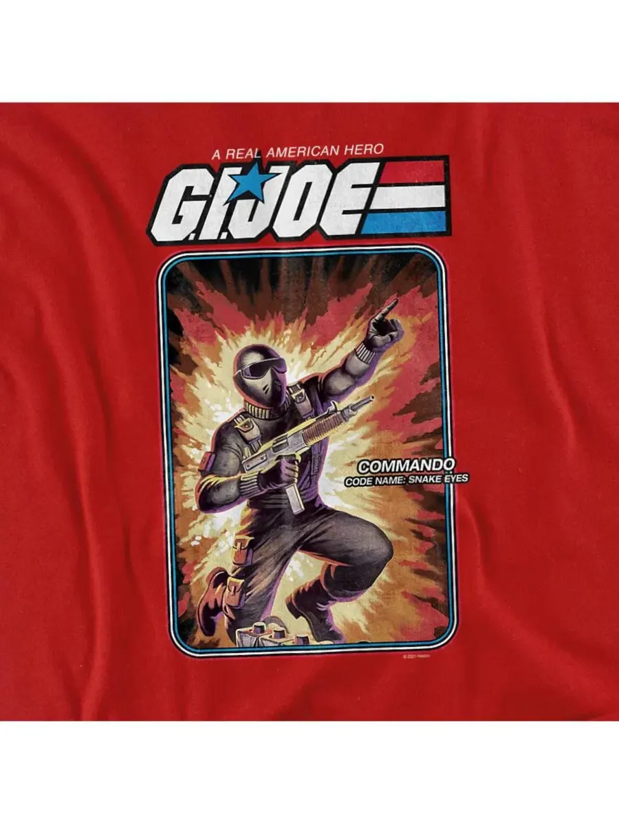 Футболка с принтом Snake Eyes Hasbro+ G.I. Joe — изображение 2 из 3, красный