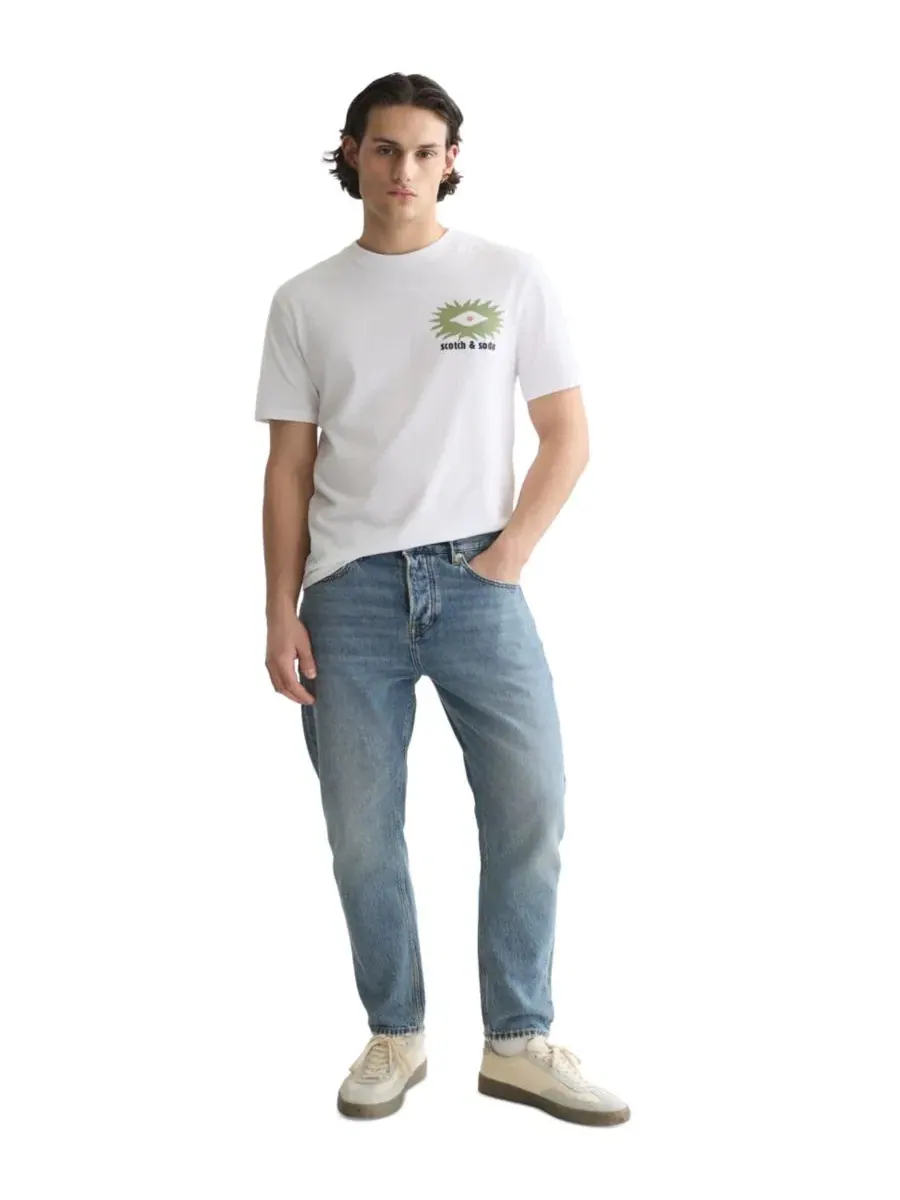 Футболка с коротким рукавом с принтом SCOTCH & SODA — изображение 3 из 6, яркий белый