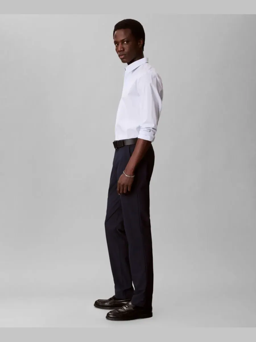Мужские облегающие брюки из технологичной эластичной ткани Calvin Klein — изображение 3 из 6, сапфировый