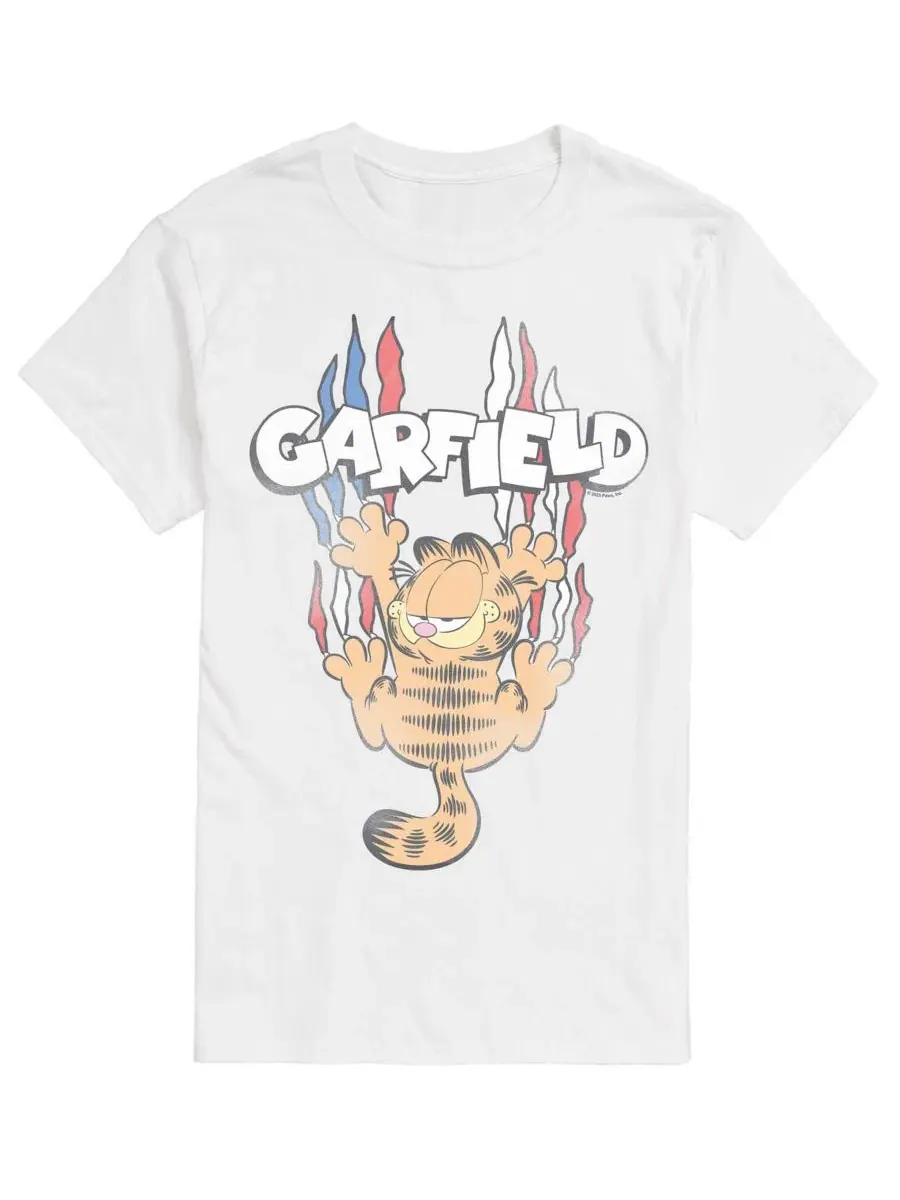 Футболка с графическим принтом Garfield, Americana Tonal Washed AIRWAVES — изображение 1 из 3, белый