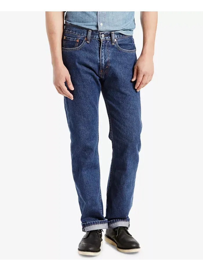Мужские джинсы 505 Regular Fit без стрейча Levi's — изображение 1 из 4, серый