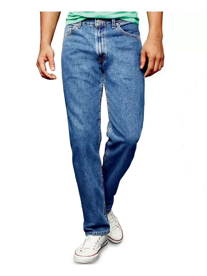Мужские джинсы 505 Regular Fit без стрейча Levi's — изображение 1 из 9, синий