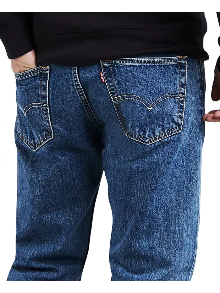 Мужские джинсы 505 Regular Fit без стрейча Levi's — изображение 6 из 9, синий
