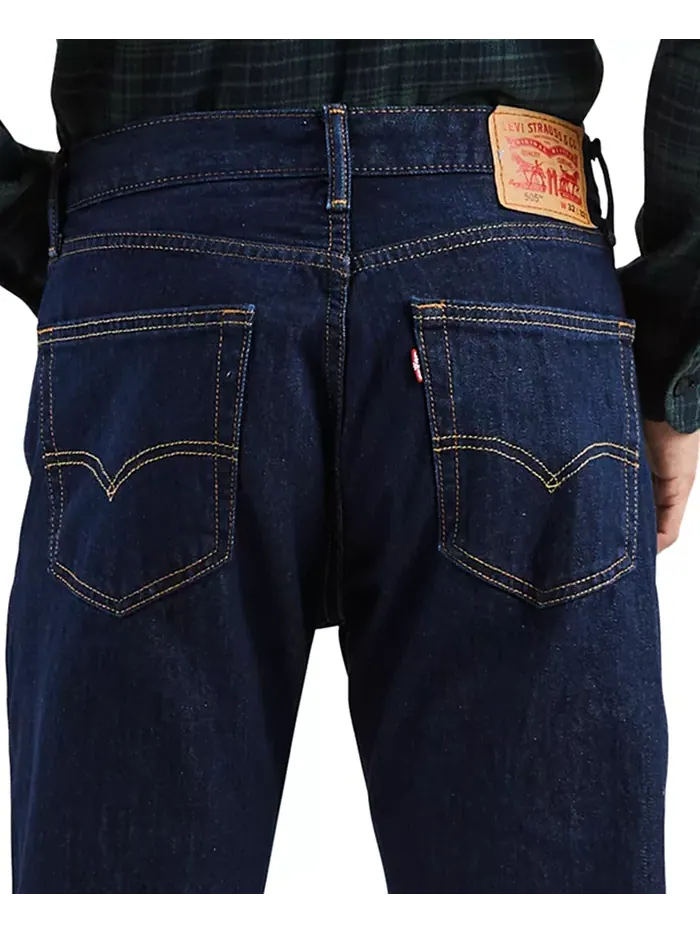 Мужские джинсы 505 Regular Fit без стрейча Levi's — изображение 7 из 13, красный