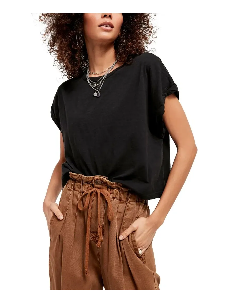 Футболка-кроп с коротким рукавом You Rock Free People