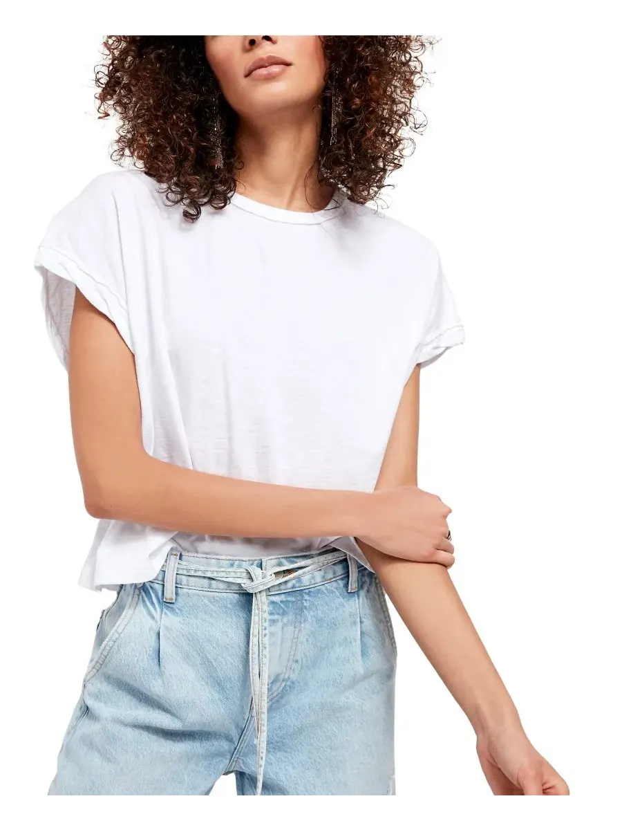 Футболка-кроп с коротким рукавом You Rock Free People