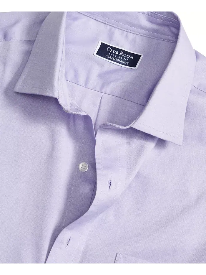 Мужская классическая рубашка Pinpoint Dress Shirt Club Room — изображение 4 из 8, фиолетовый