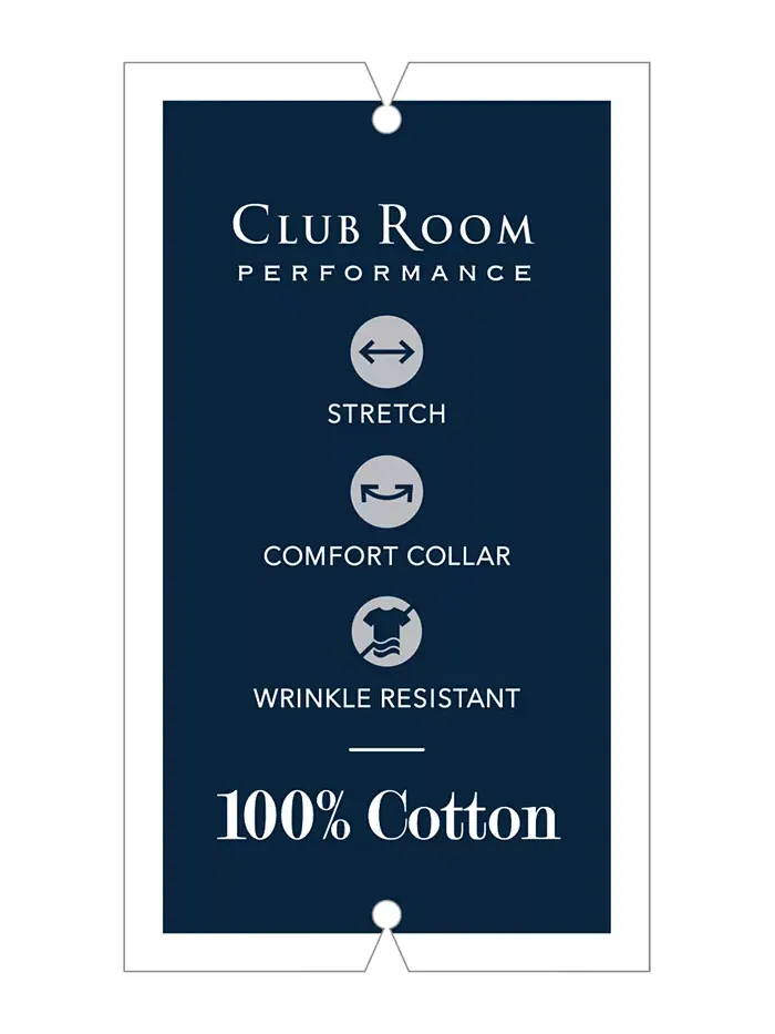 Мужская классическая рубашка Pinpoint Dress Shirt Club Room — изображение 8 из 8, фиолетовый