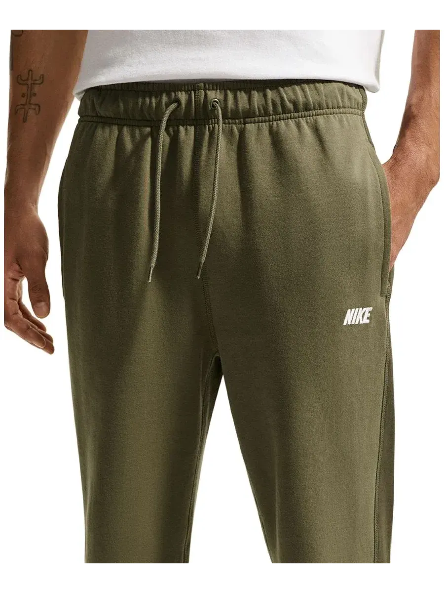 Штаны с открытым низом Nike — изображение 4 из 5, оливковый/белый