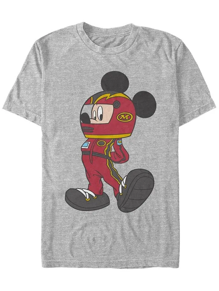 Мужская футболка с коротким рукавом Mickey Racecar Fifth Sun — изображение 1 из 1, серый