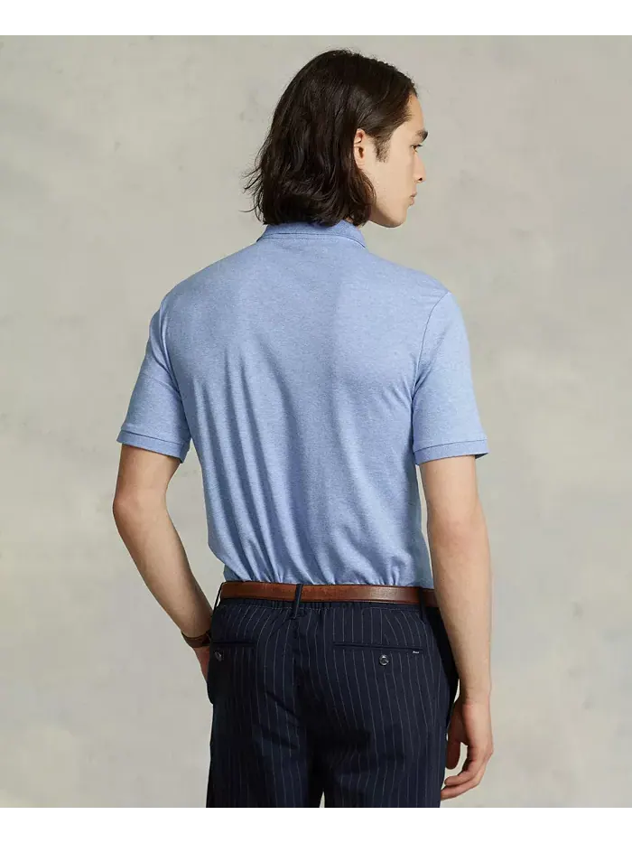 Мужская классическая поло из мягкого хлопка Polo Ralph Lauren — изображение 7 из 8, фиолетовый