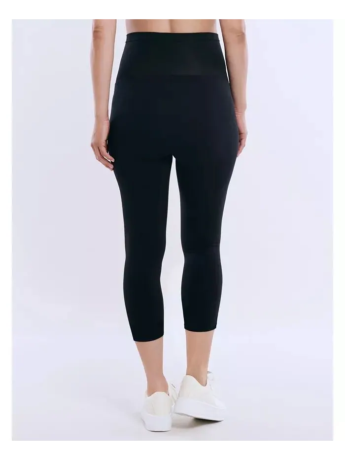 Женские укороченные леггинсы Essential Stretch Secret Fit Over the Belly для беременных — изображение 3 из 5, черный
