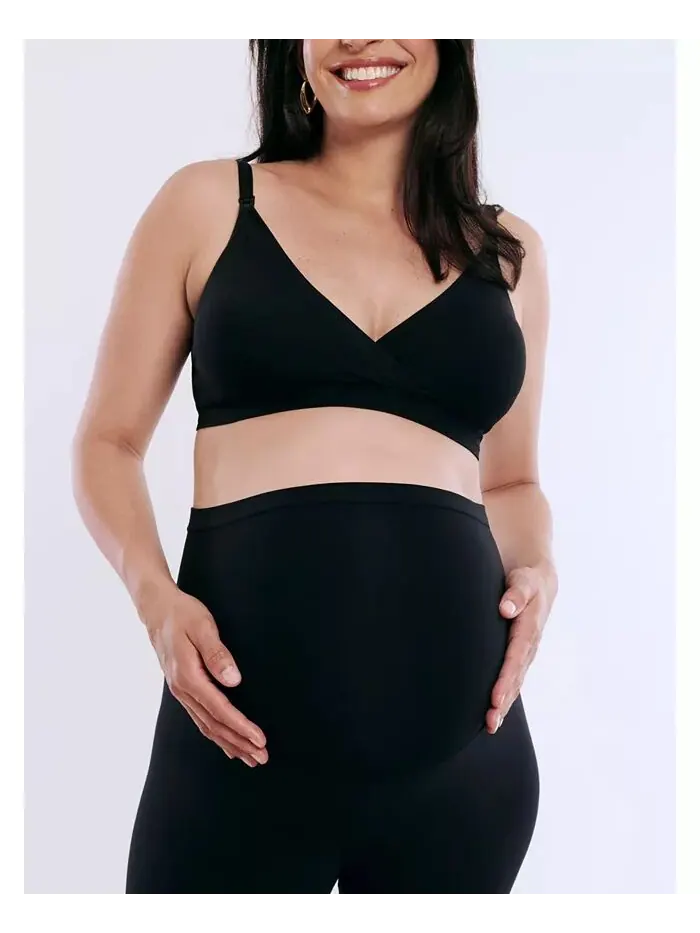 Женские укороченные леггинсы Essential Stretch Secret Fit Over the Belly для беременных — изображение 4 из 5, черный