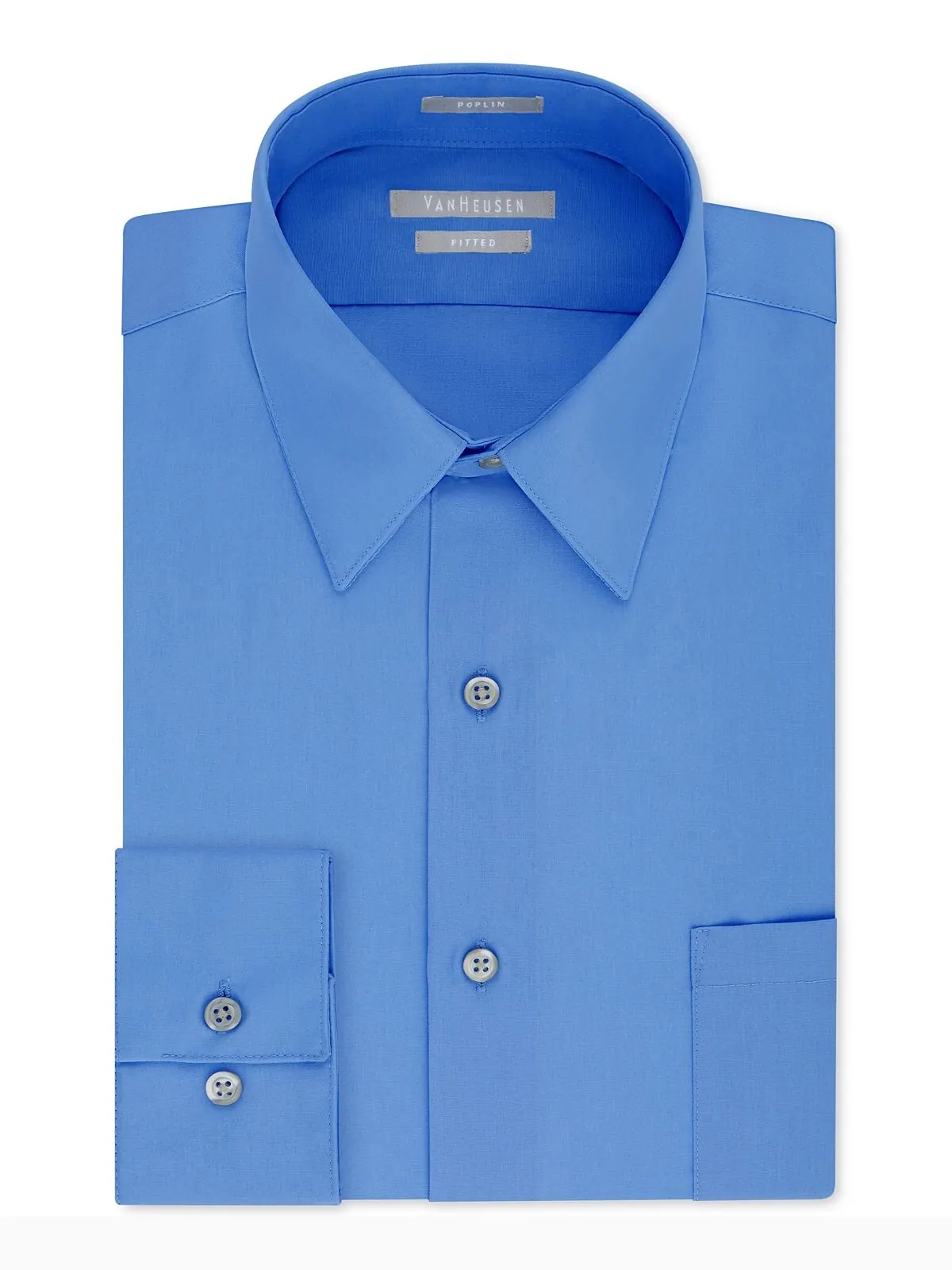 Мужская классическая рубашка спортивного кроя из поплина Van Heusen — изображение 1 из 2