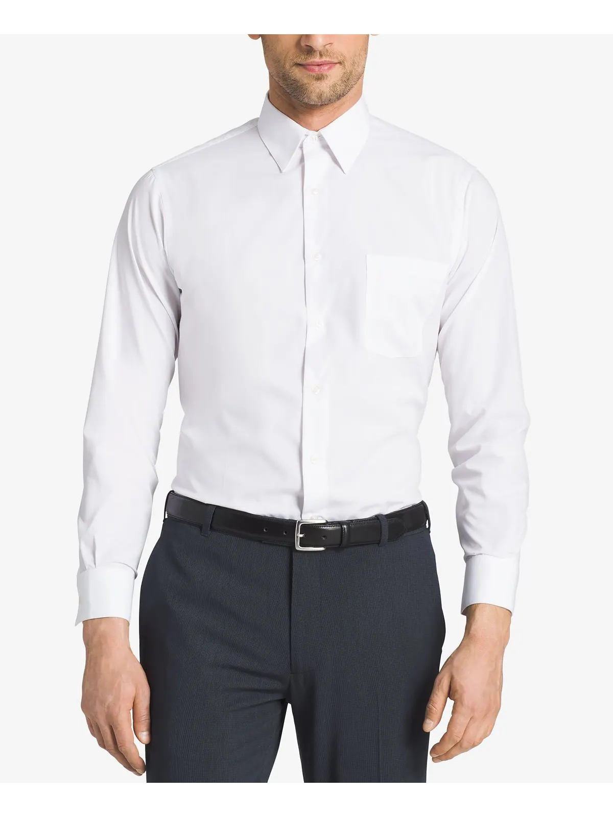 Мужская классическая рубашка из поплина спортивного кроя Van Heusen