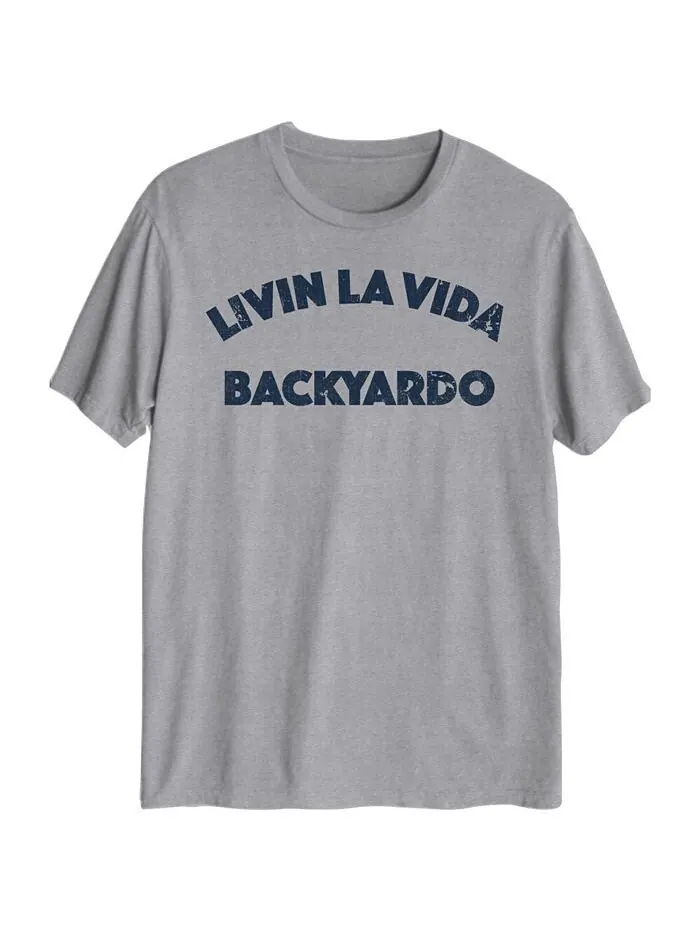 Мужская футболка Hybrid с рисунком La Vida Backyard AIRWAVES — изображение 1 из 1, серый