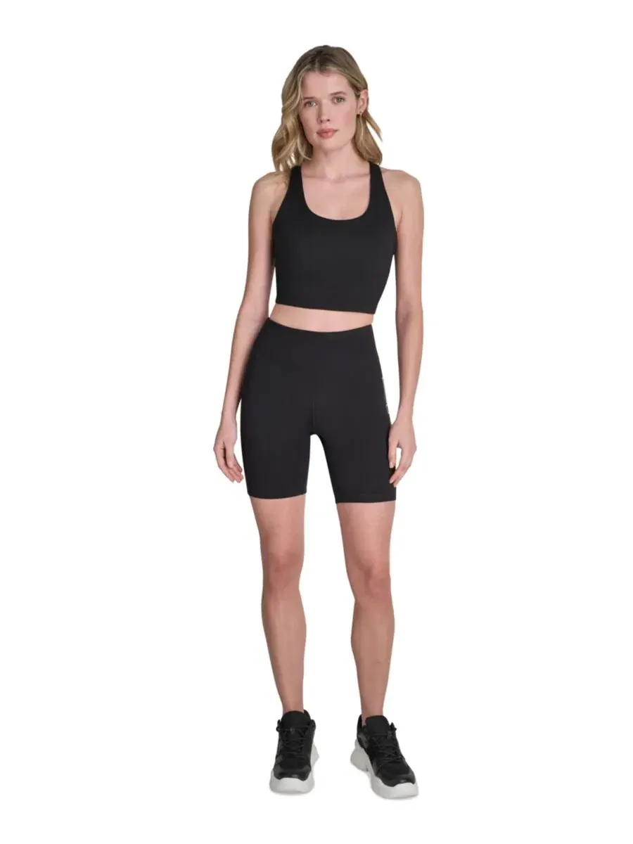 Женские велосипедные шорты с высокой талией DKNY Sport — изображение 2 из 6, серебристый