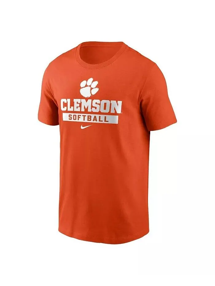 Мужская оранжевая футболка для софтбола Clemson Tigers Nike — изображение 3 из 3, оранжевый