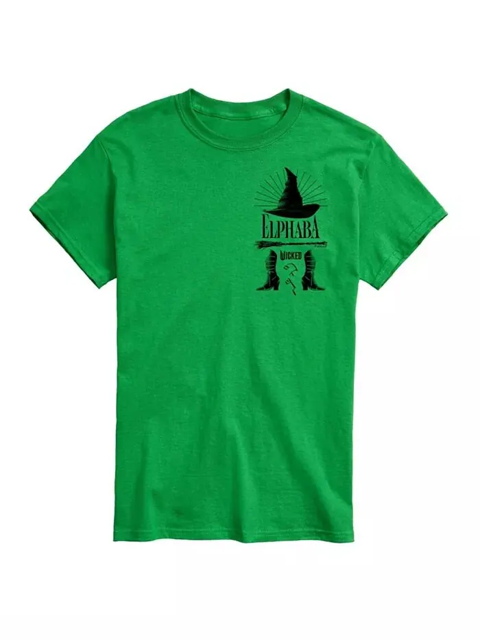 Мужская футболка Wicked Elphaba с коротким рукавом AIRWAVES — изображение 1 из 3, зеленый