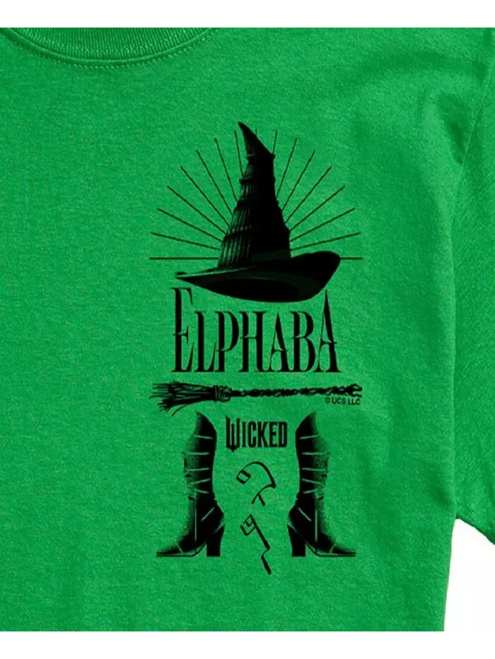 Мужская футболка Wicked Elphaba с коротким рукавом AIRWAVES — изображение 3 из 3, зеленый