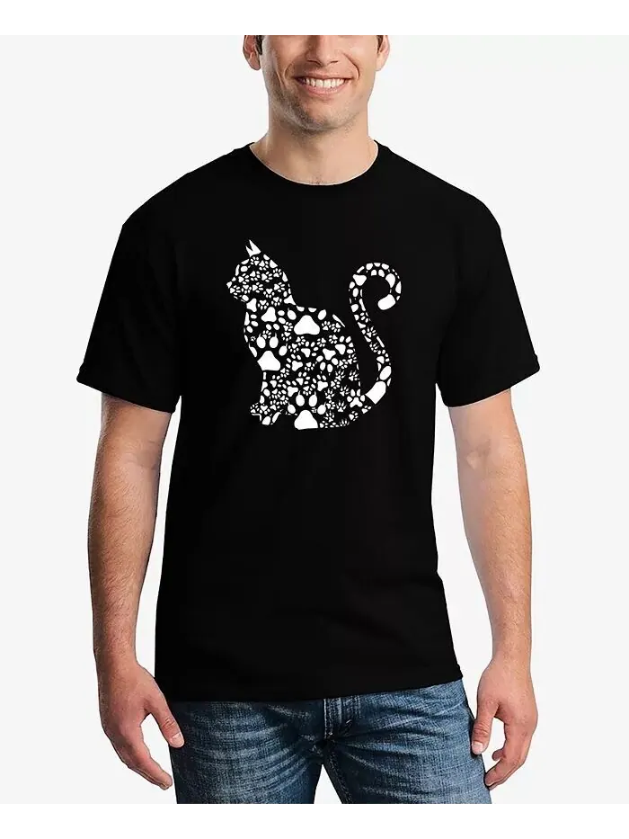 Cat Claws — мужская футболка с рисунком Word Art LA Pop Art — изображение 1 из 5, черный