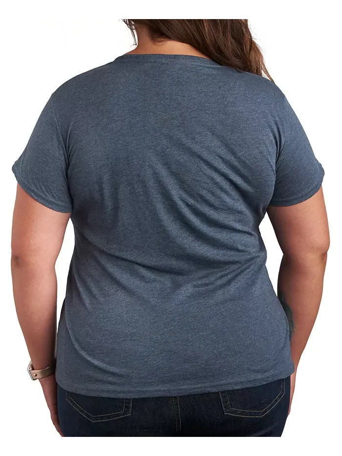 Футболка с принтом "Ретро ромашки" Plus Size Hybrid Apparel — изображение 6 из 6, темно-серый