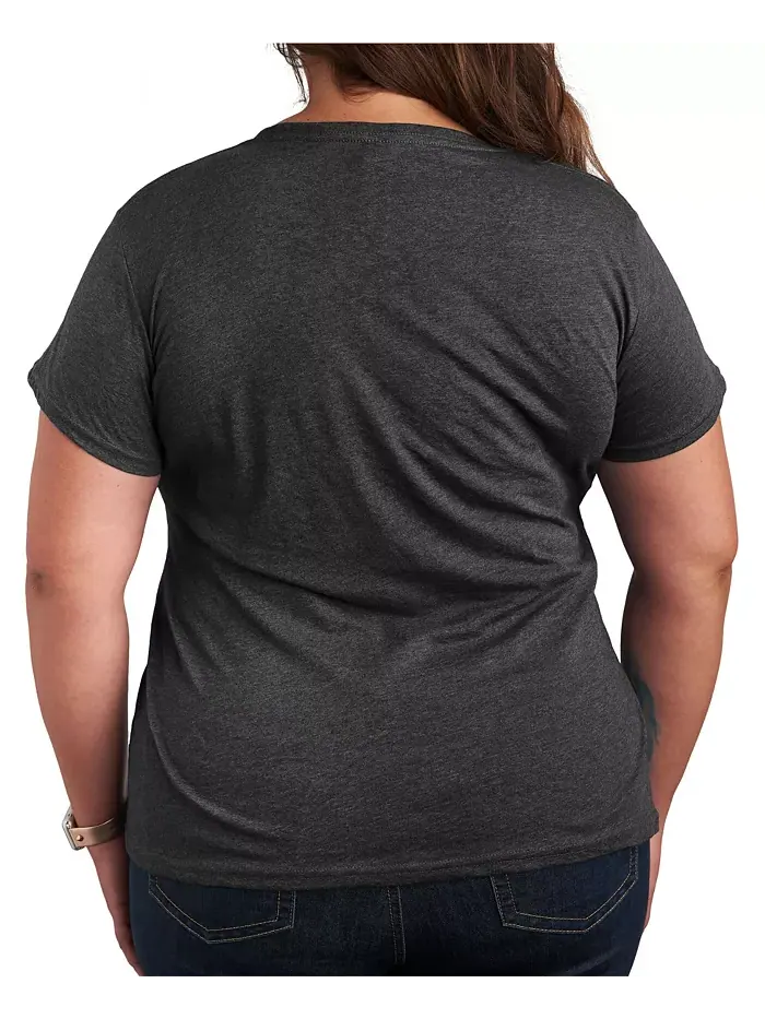 Футболка с принтом "Ретро ромашки" Plus Size Hybrid Apparel — изображение 4 из 5, синий