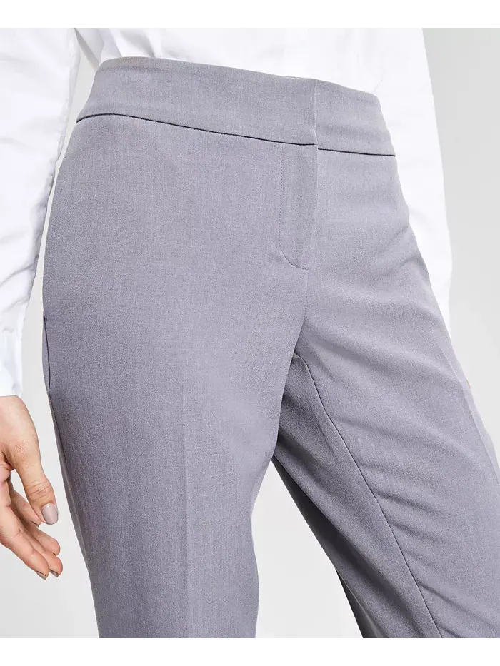Женский креповый брючный костюм с одной пуговицей, Regular & Petite Le Suit — изображение 5 из 5, серый