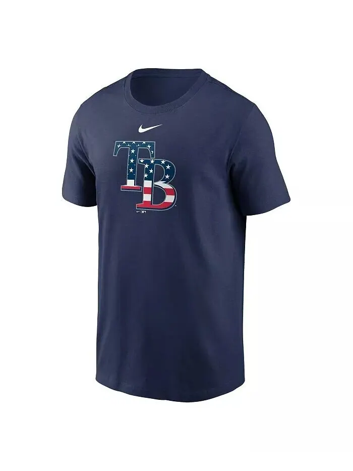 Мужская темно-синяя футболка Tampa Bay Rays Americana Nike — изображение 3 из 3, темно-синий