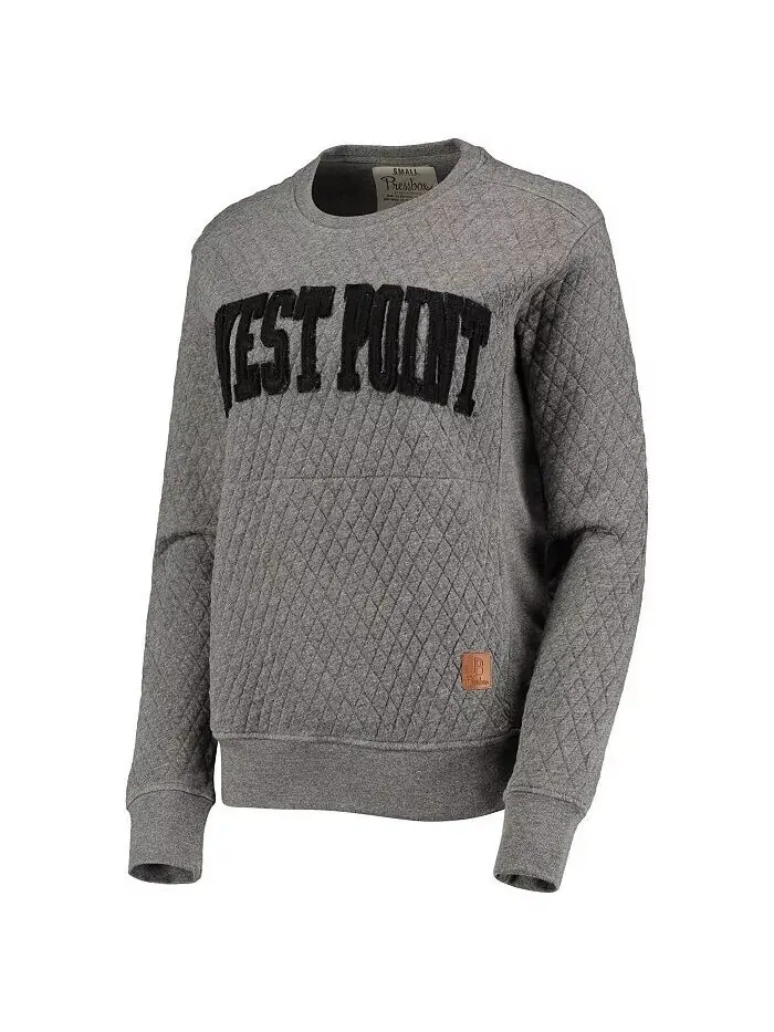 Женская стеганая толстовка-пуловер Heather Charcoal Army Black Knights Moose Pressbox — изображение 2 из 4