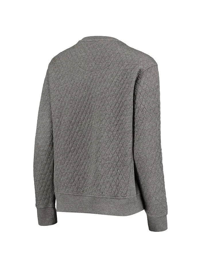 Женская стеганая толстовка-пуловер Heather Charcoal Army Black Knights Moose Pressbox — изображение 3 из 4