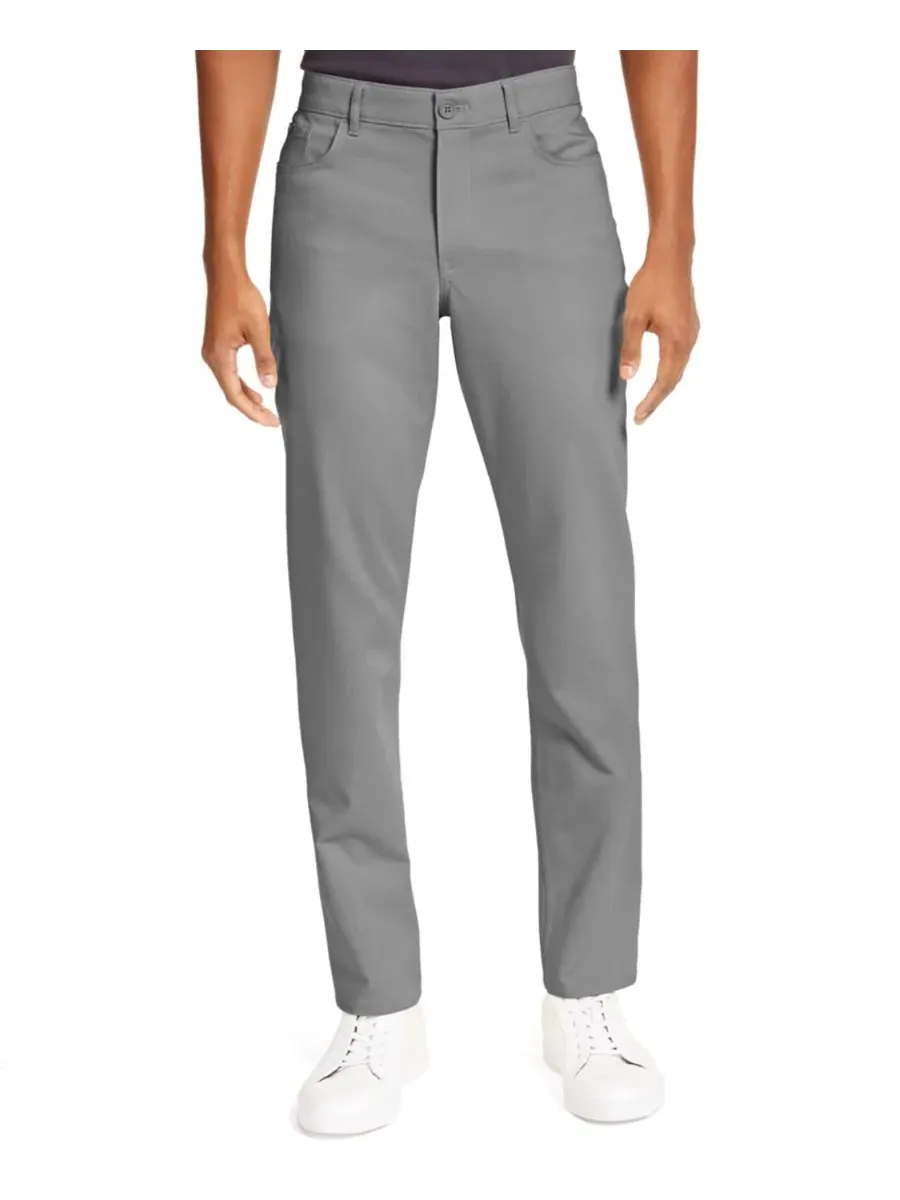 Мужской комплект: брюки CK Move 365 Slim-Fit Performance Stretch и рубашка с длинными рукавами из