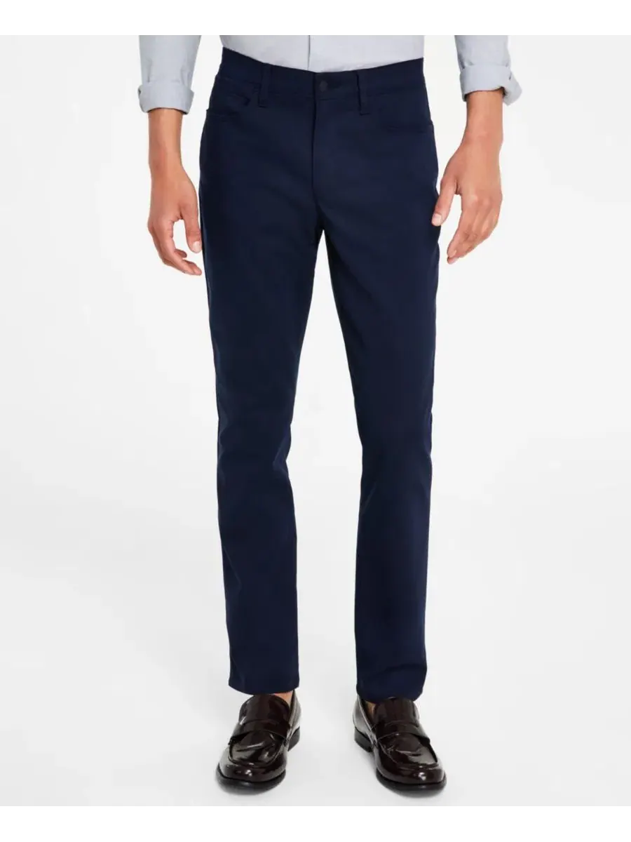 Мужской комплект: брюки CK Move 365 Slim-Fit Performance Stretch и рубашка с длинными рукавами из