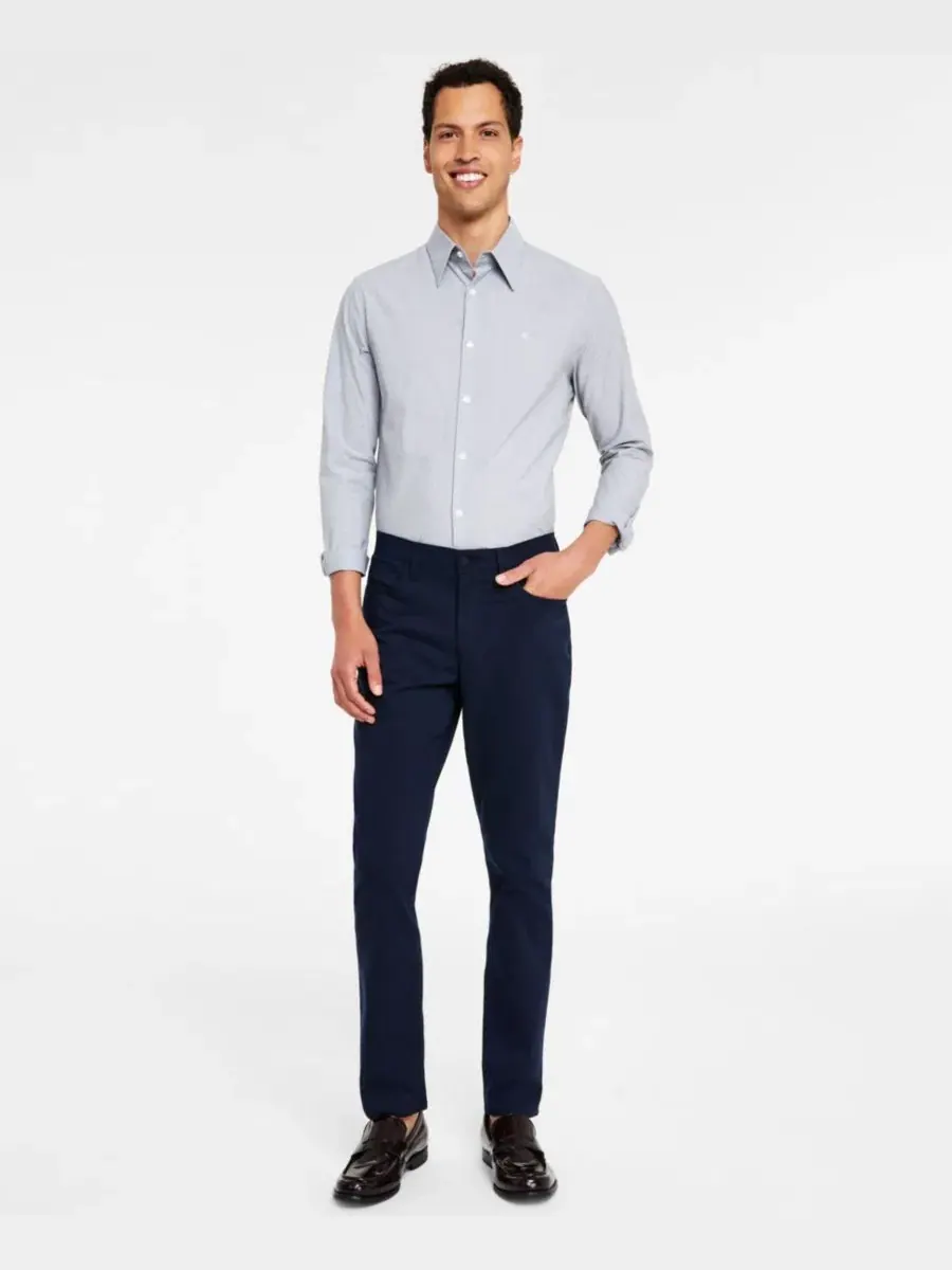 Мужской комплект: брюки CK Move 365 Slim-Fit Performance Stretch и рубашка с длинными рукавами из — изображение 2 из 10