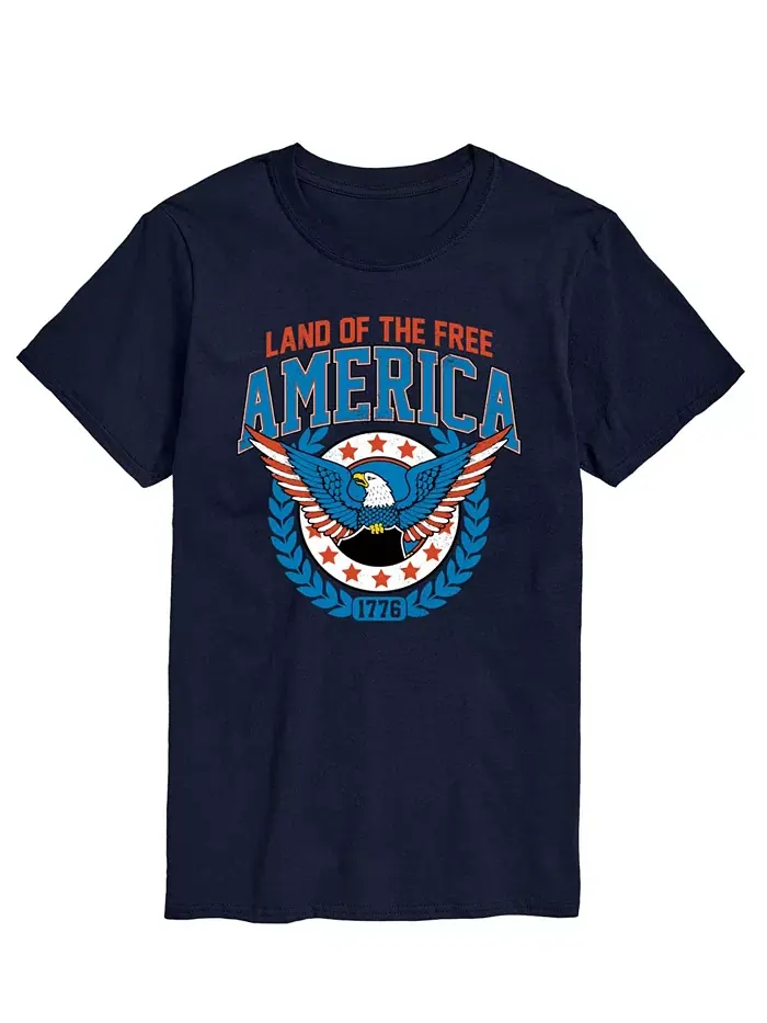 Мужская футболка Americana Land of The Free с коротким рукавом AIRWAVES — изображение 1 из 3, синий