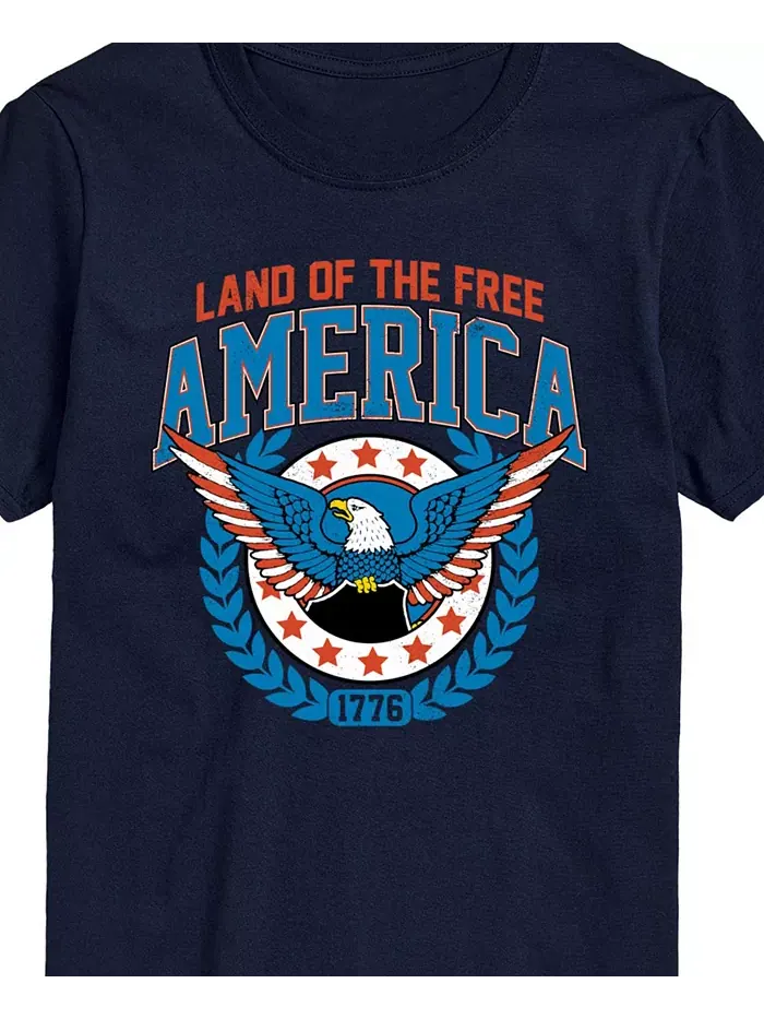 Мужская футболка Americana Land of The Free с коротким рукавом AIRWAVES — изображение 2 из 3, синий