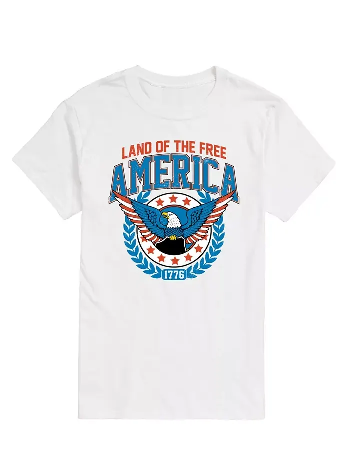 Мужская футболка Americana Land of The Free с коротким рукавом AIRWAVES — изображение 1 из 3, белый